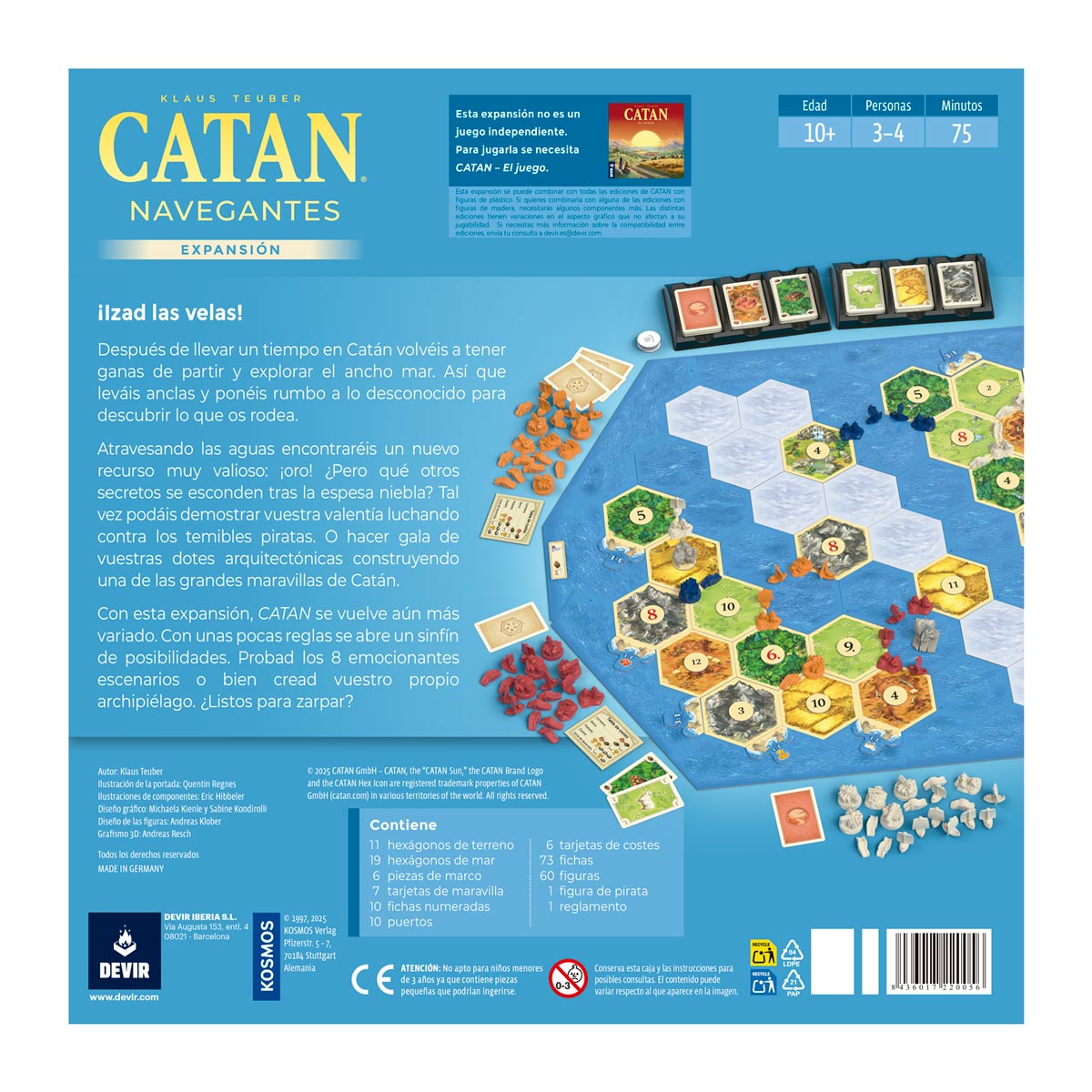 CATAN NAVEGANTES EXPANSION EN ESPAÑOL