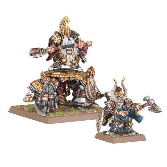 OLD WORLD DWARFEN MOUNTAIN HOLDS DWARF LORDS WITH SHIELDBEARERS