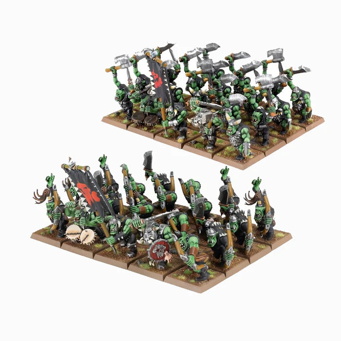 Old World: Orc & Goblin - Orc Boyz & Orc Arrer Boyz Mobs