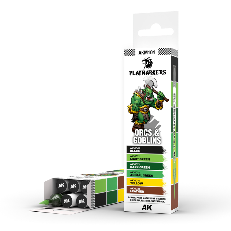 AK INTERACTIVE PLAYMARKERS SET AND ORCS AND GOBLINS