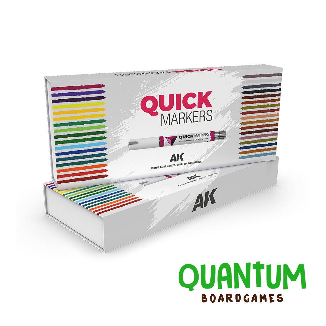 Set 34 Quick Markers AK Interactive colores variados para modelismo wargames