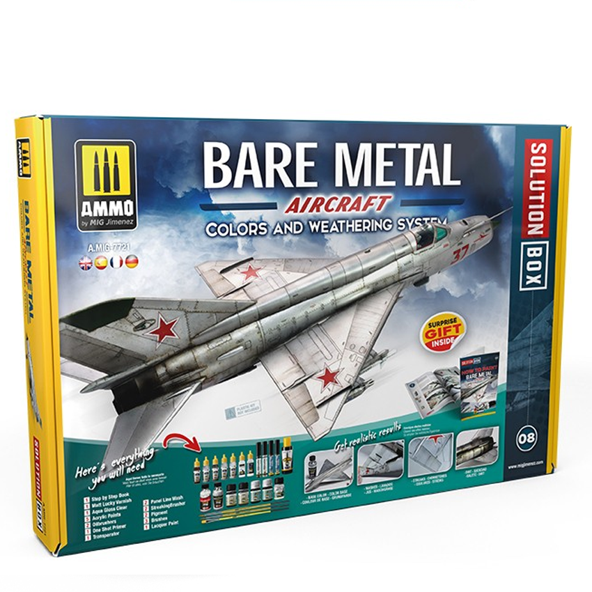 AMMO MIG BARE METAL AIRCRAFTS SOLUTION BOX