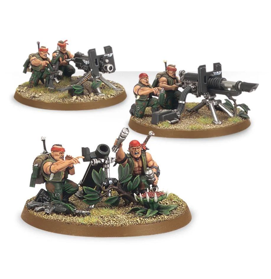 ASTRA MILITARUM CATACHAN HEAVY WEAPON SQUAD WEB EXCLUSIVE