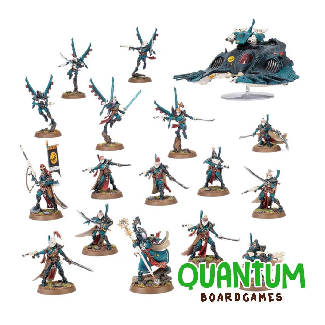 Caja Aeldari Corsairs Combat Patrol Warhammer 40K Games Workshop con miniaturas corsarios