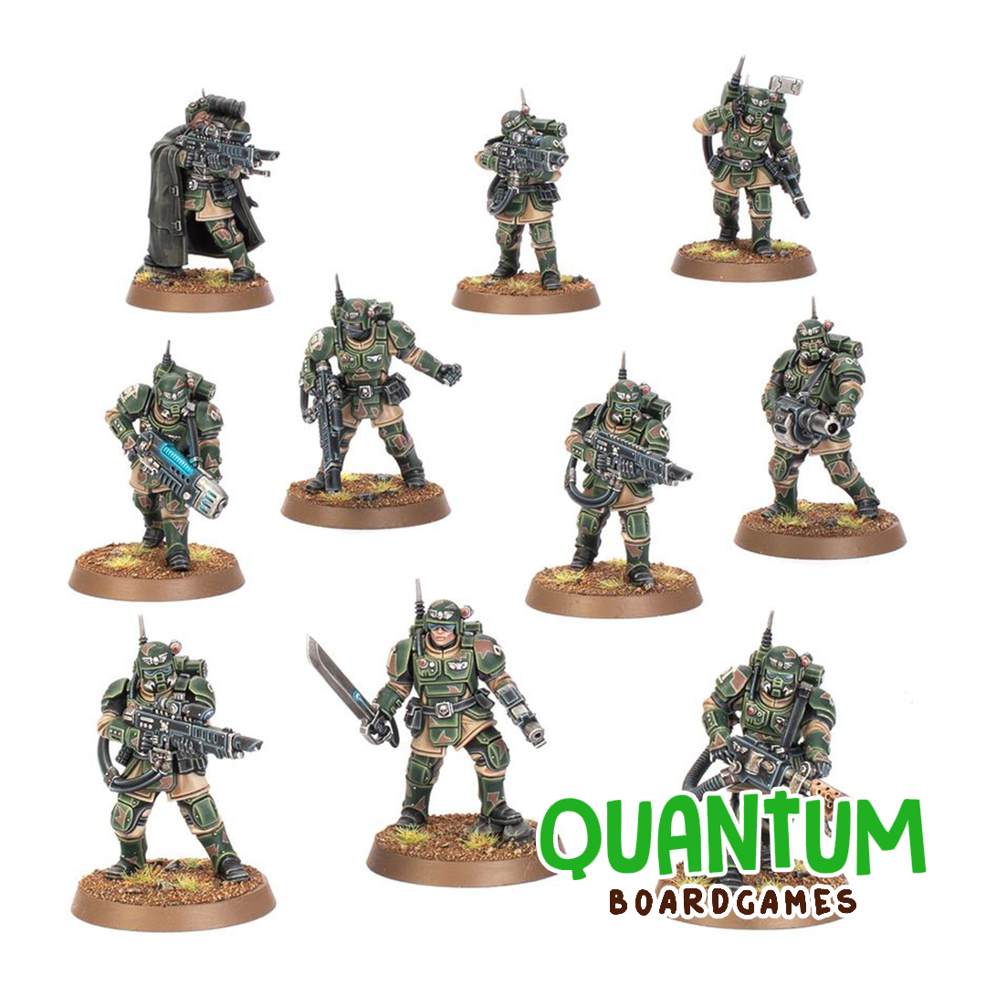 Miniaturas Kasrkin Astra Militarum Warhammer 40k infantería élite