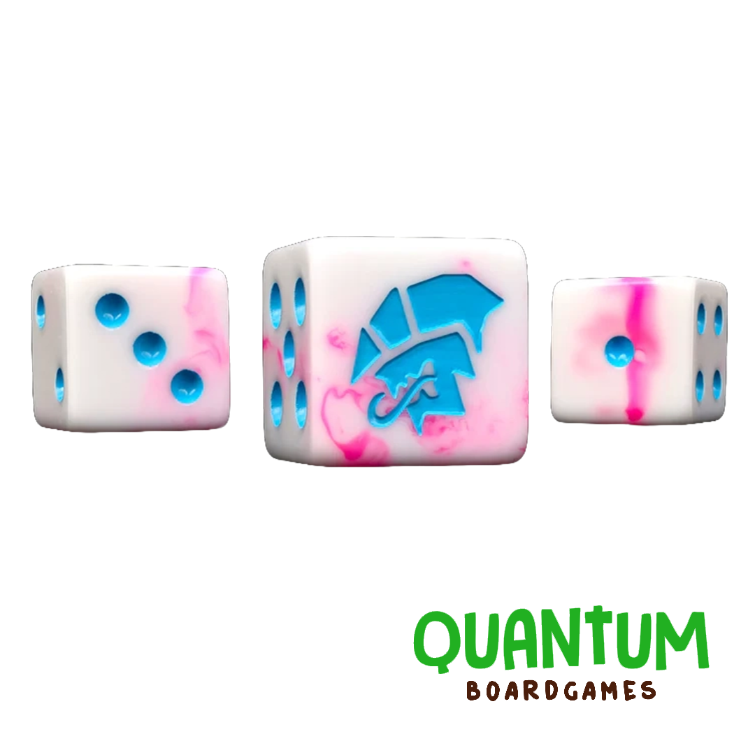 BARON OF DICE ALIEN DICE PINK RAVAGERS X25 DICE SQUARE CORNER (TYRANIDS)