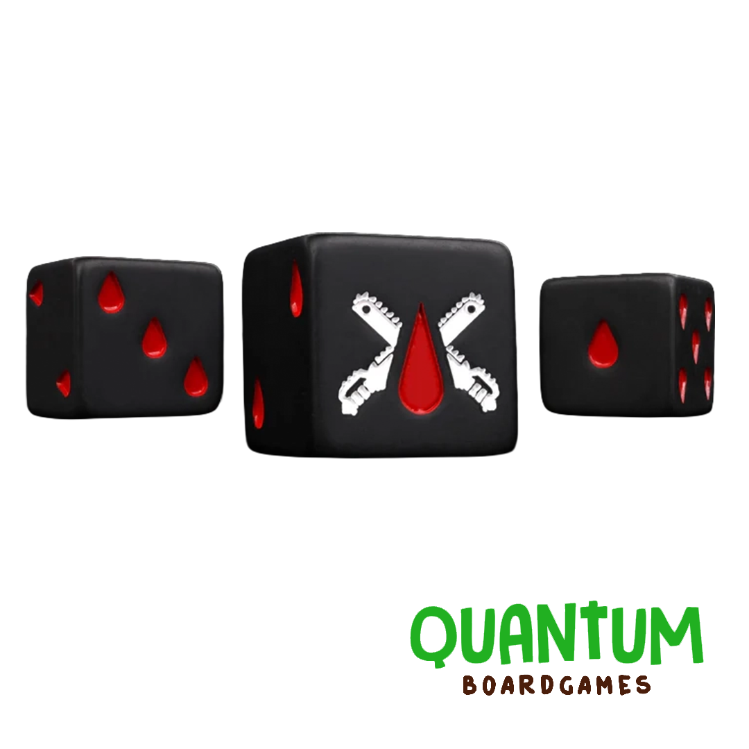 BARON OF DICE CHAIN BLADES MATTE BLACK X25 DICE SQUARE CORNER (BLOOD ANGELS)