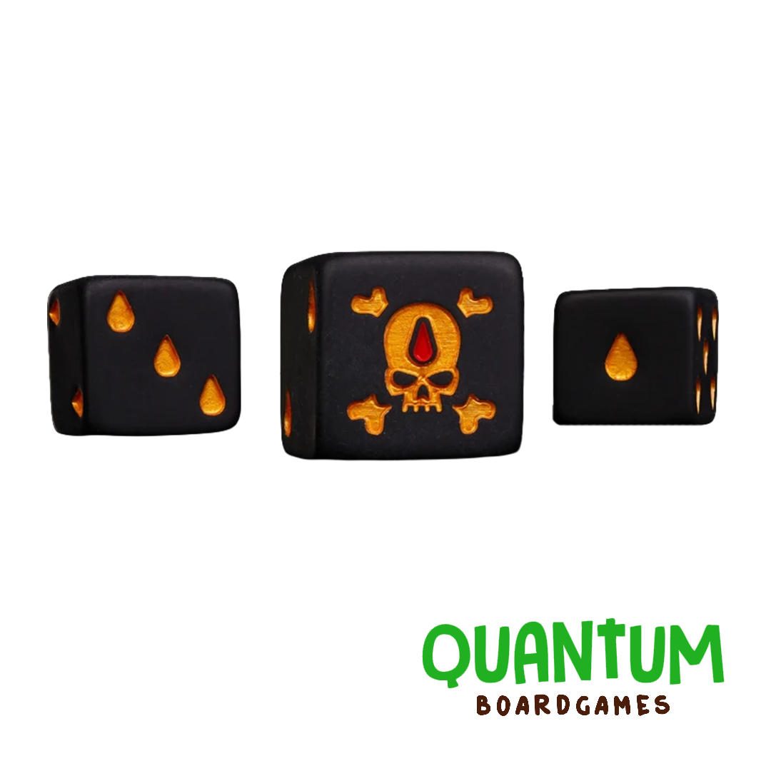 BARON OF DICE DEATHS CURSE X25 DICE SQUARE CORNER (BLOOD ANGELS)