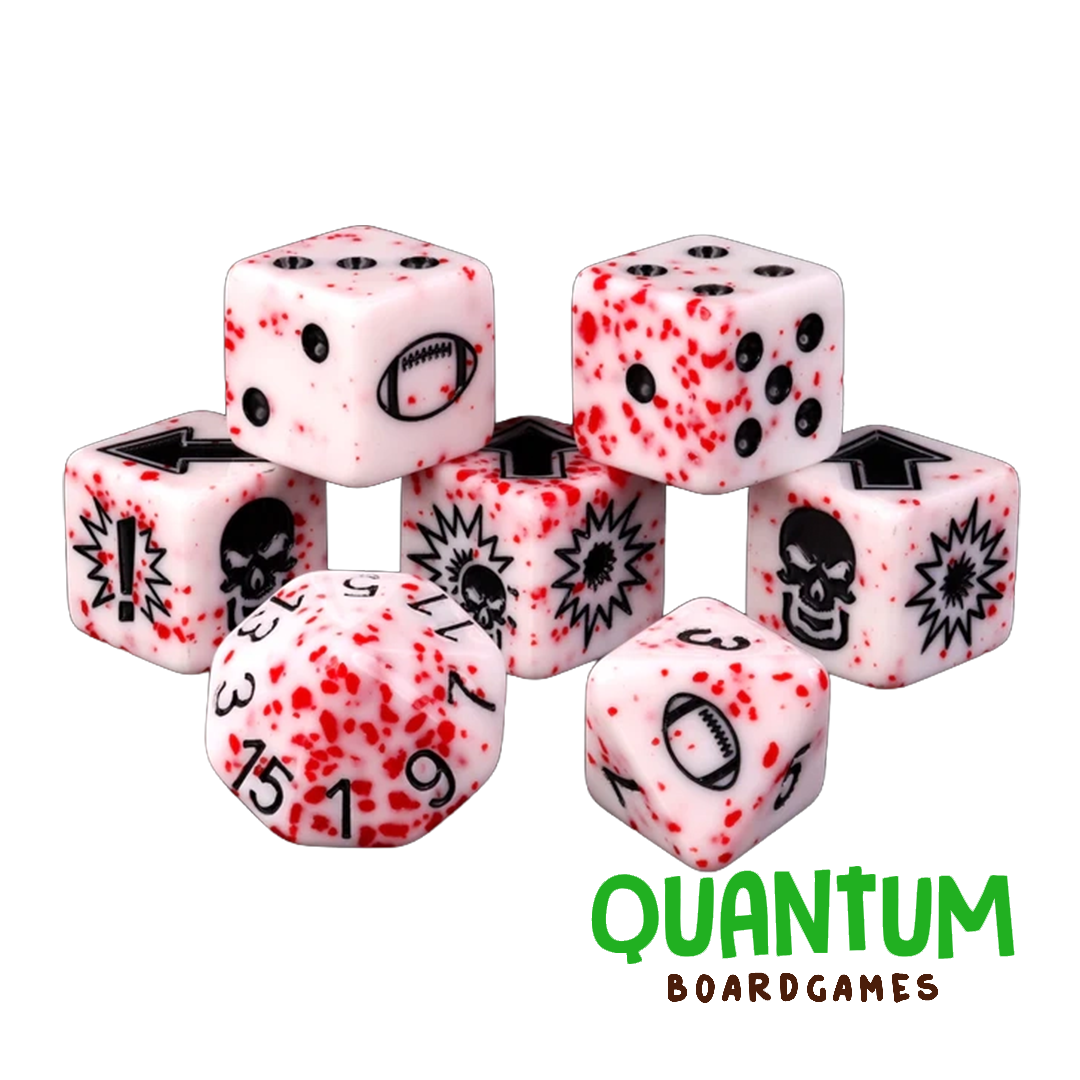 BARON OF DICE MURDEROUS BLOOD BOWL DICE (SET OF 7) 1 SET VAMPIRE