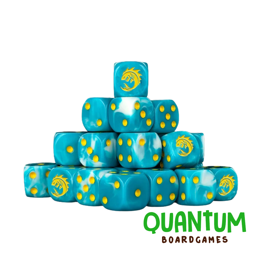 BARON OF DICE SEA MONSTERS DICE YELLOW X25 DICE ROUND CORNER (IDONEHT DEEPKIN)