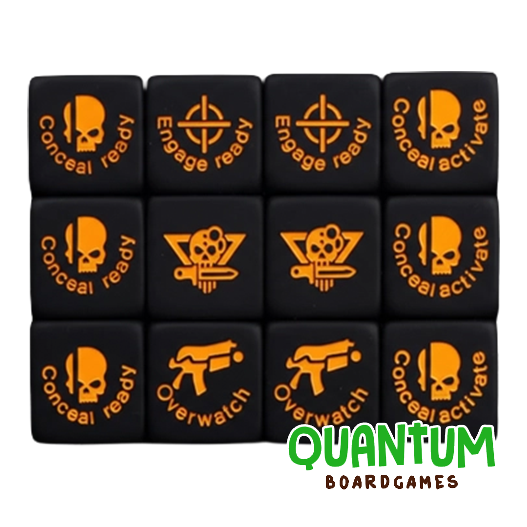 BARON OF DICE UNDER HIVE TOKENS, DICE SET (KILL TEAM)