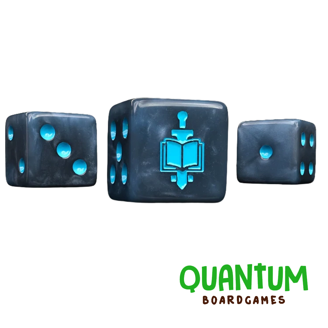BARON OF DICE WARRIOR KNIGHTS X25 DICE SQUARE CORNER (GREY KNIGHTS)