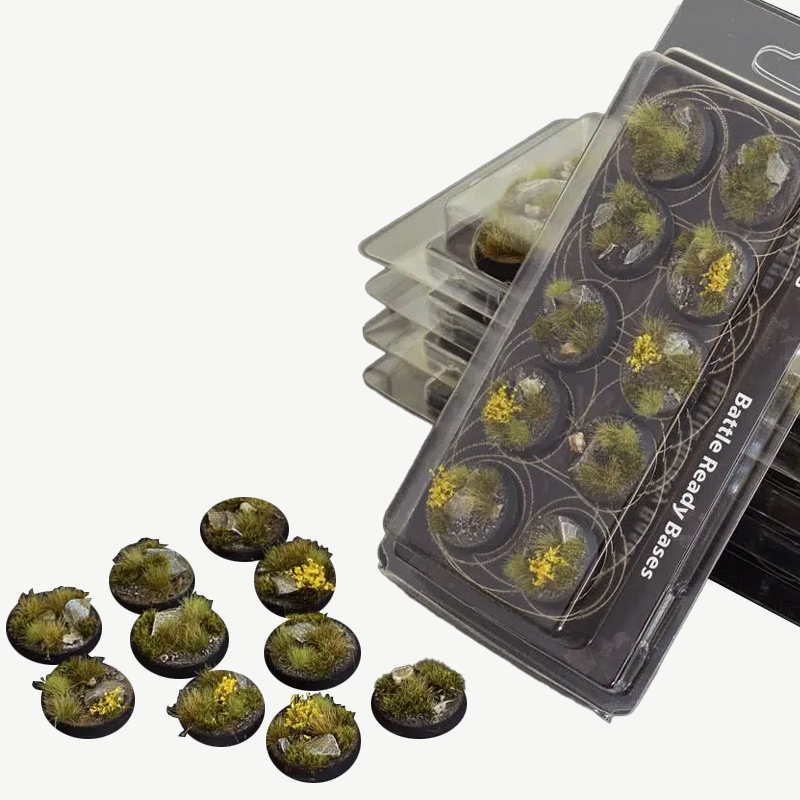 BATTLE READY BASES HIGHLAND ROUND 25MM (X10)