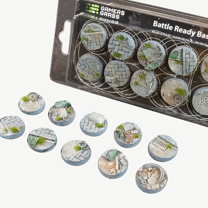 BATTLE READY BASES URBAN WARFARE ROUND 25MM (X10)