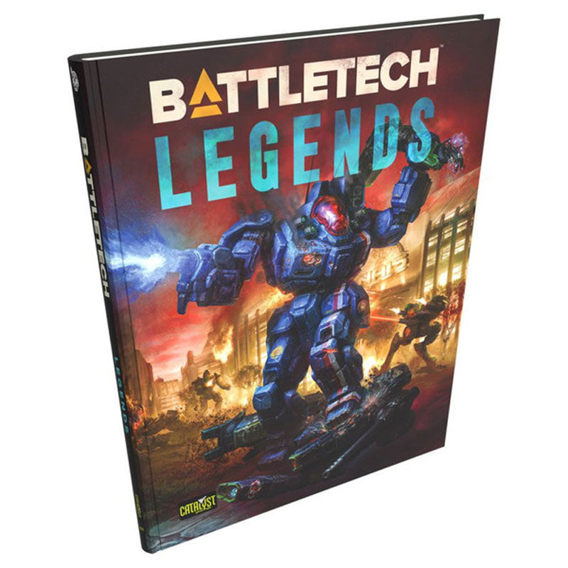 Portada BattleTech Legends con mecha en combate, libro de historias épicas de MechWarriors