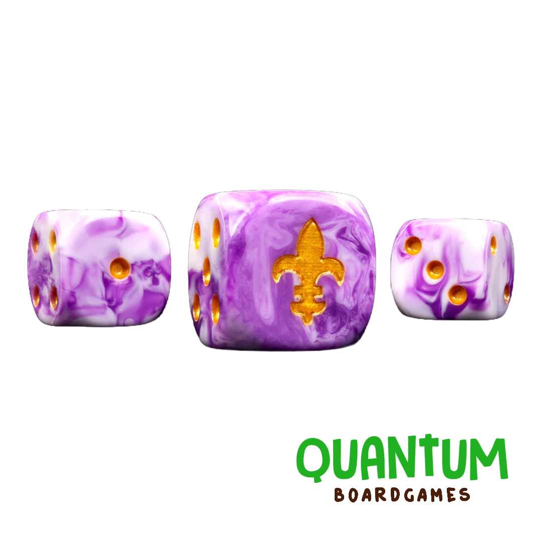 Baron of Dice: Fleur De Lis Purple (Adepta Sororitas) - Round Corner x25