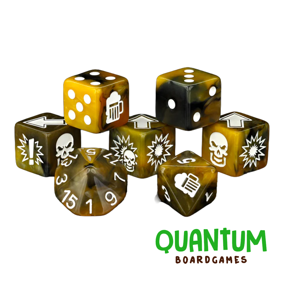 Baron of Dice: Glorious Ale - Blood Bowl Dice (Set of 7)