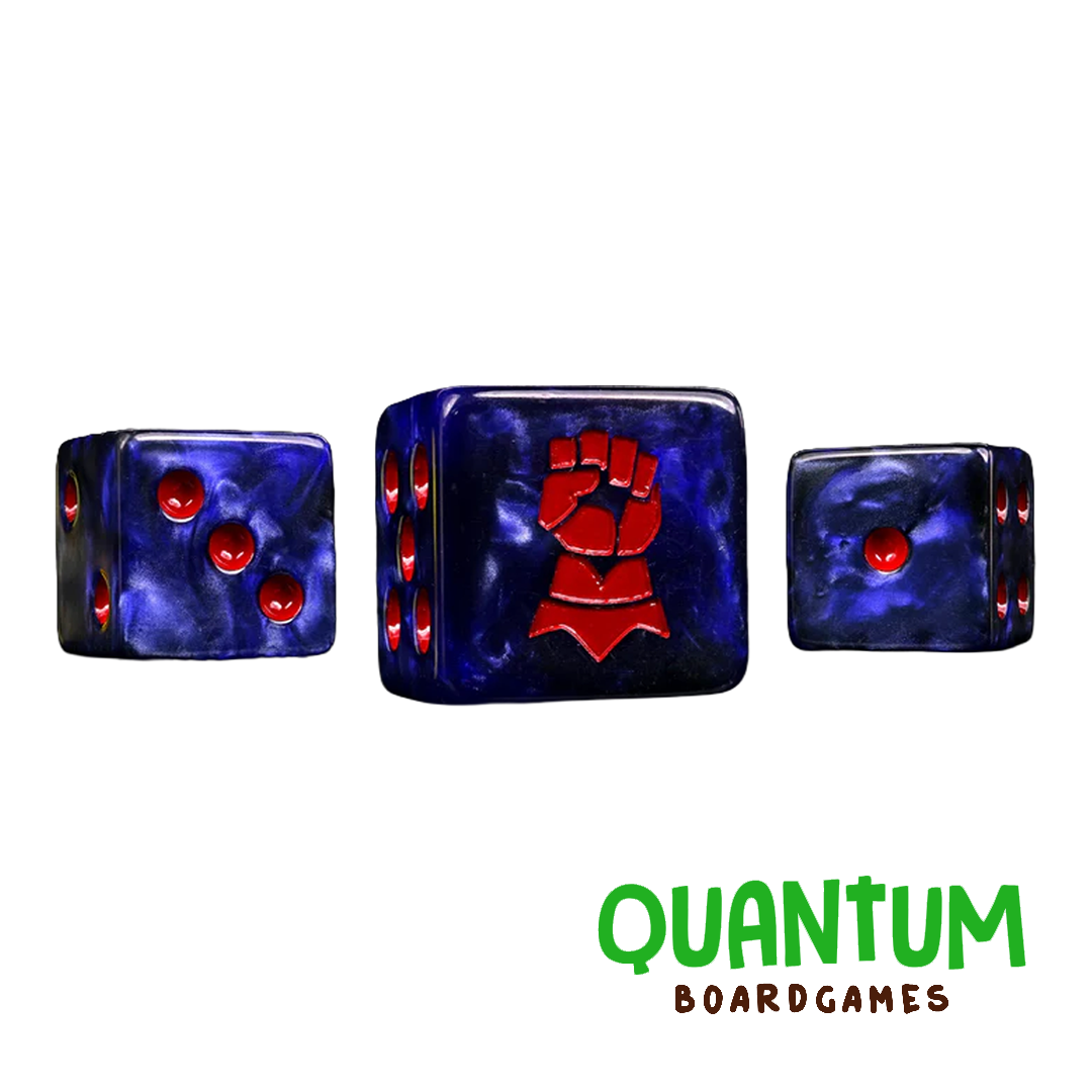 25 dados Righteous Hand Baron of Dice con símbolo mano imperial para Warhammer 40K