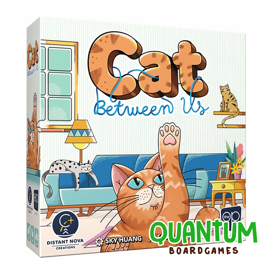 Cat Between Us juego de mesa deducción The Op Games edición inglés