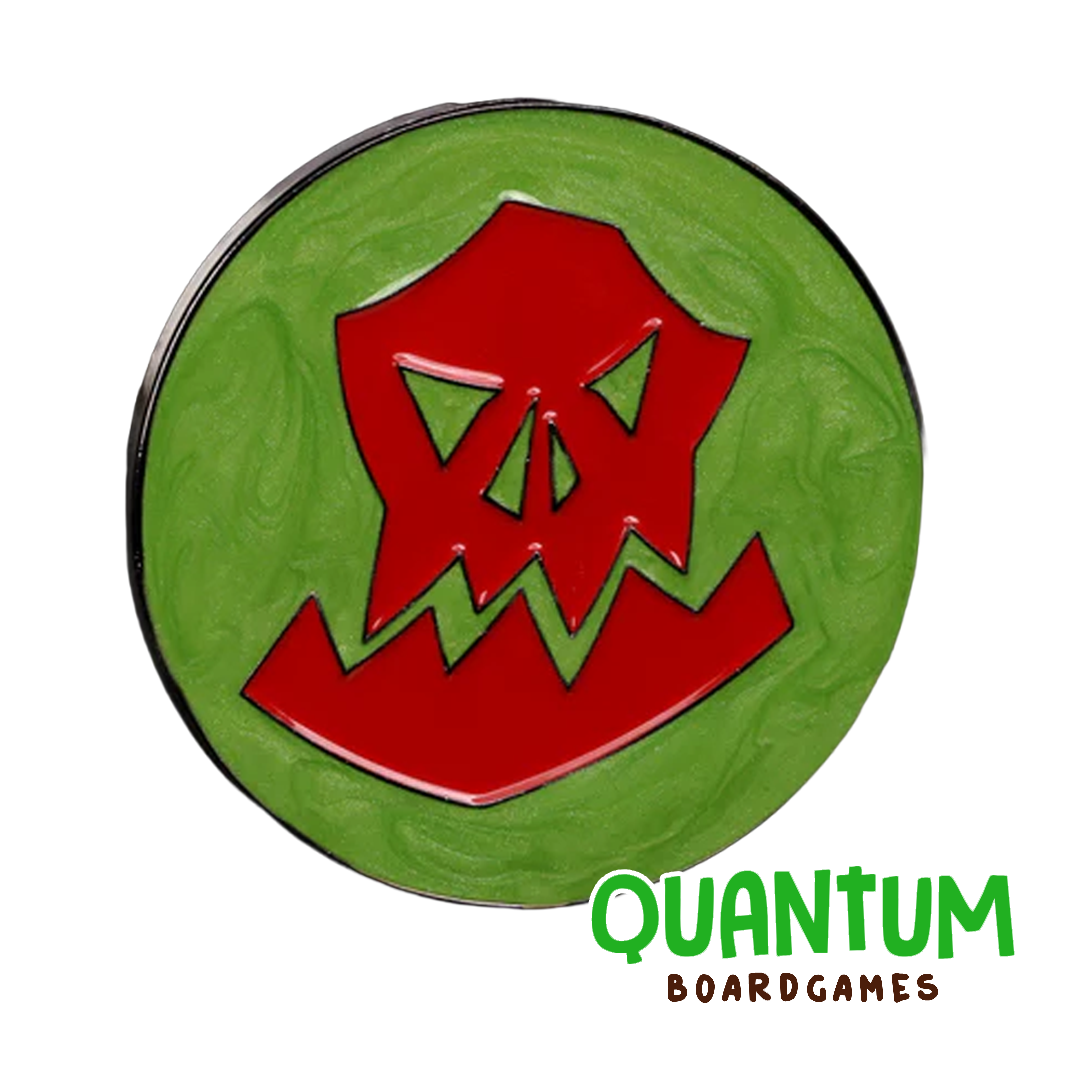 Baron of Dice: 40mm Objective Coin Orc Red (Orks) - 1pz