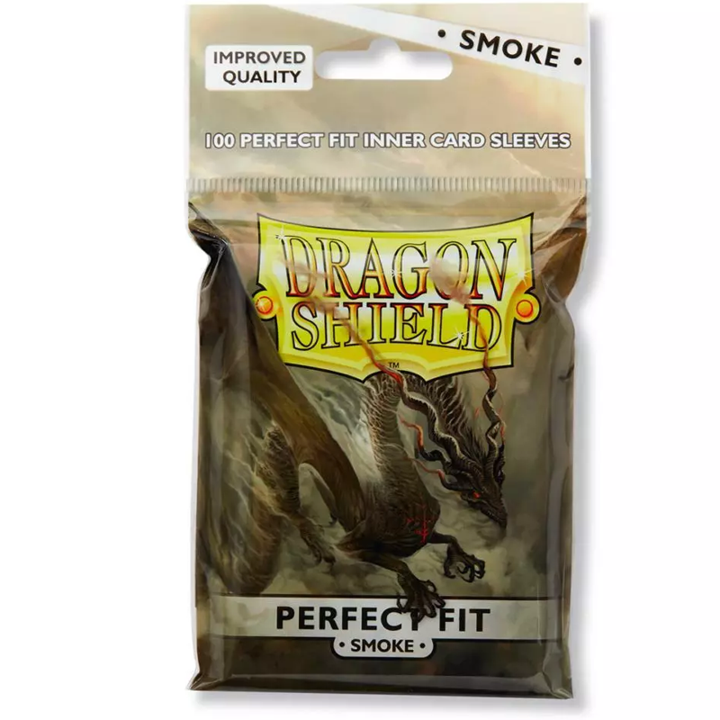 DRAGON SHIELD SLEEVES PERFECT FIT STANDARD CLEAR/SMOKE (100 PZ)