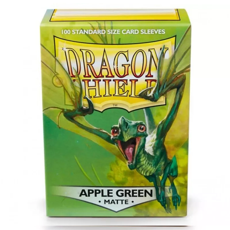 DRAGON SHIELD SLEEVES STANDARD MATTE APPLE GREEN (100 PZ)