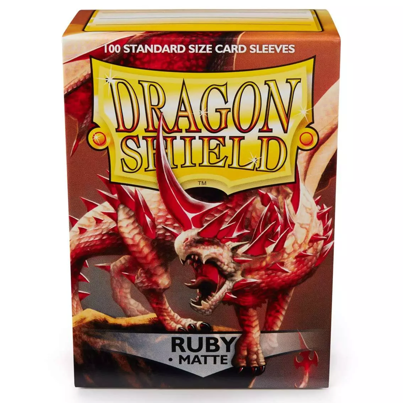 DRAGON SHIELD SLEEVES STANDARD MATTE RUBY (100 PZ)