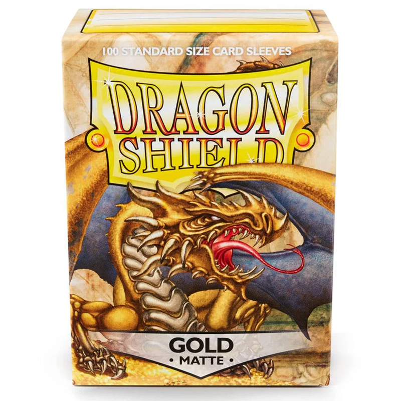 DRAGON SHIELD SLEEVESSTANDARD MATTE GOLD (100 PZ)