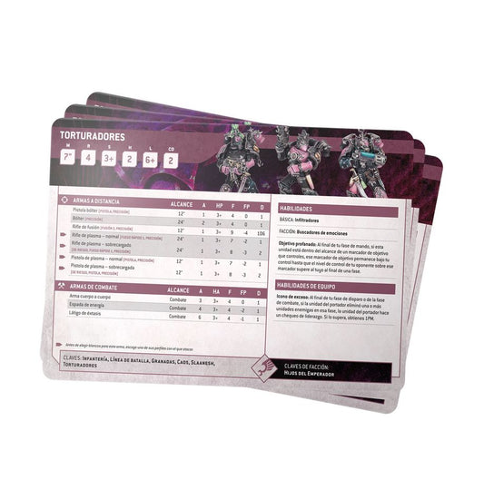 Datasheet Cards: Emperors Children - Español