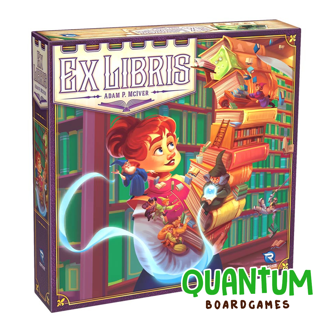 Ex Libris 2nd Edition - Juego de mesa de estrategia con libros y estantes de Renegade Game Studios