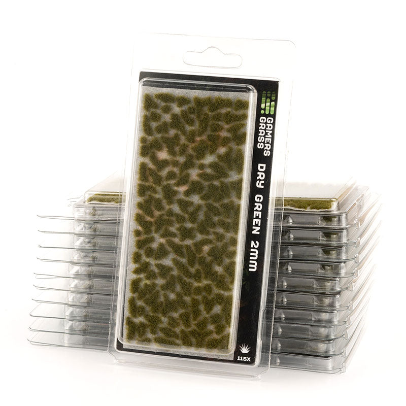 GAMERS GRASS DRY GREEN 2MM TUFT