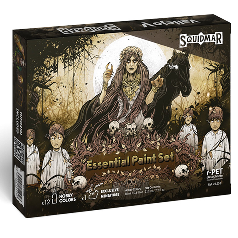GAME COLOR SET 72.201 ESSENTIAL PAINT SET BY SQUIDMAR MINIATURES
