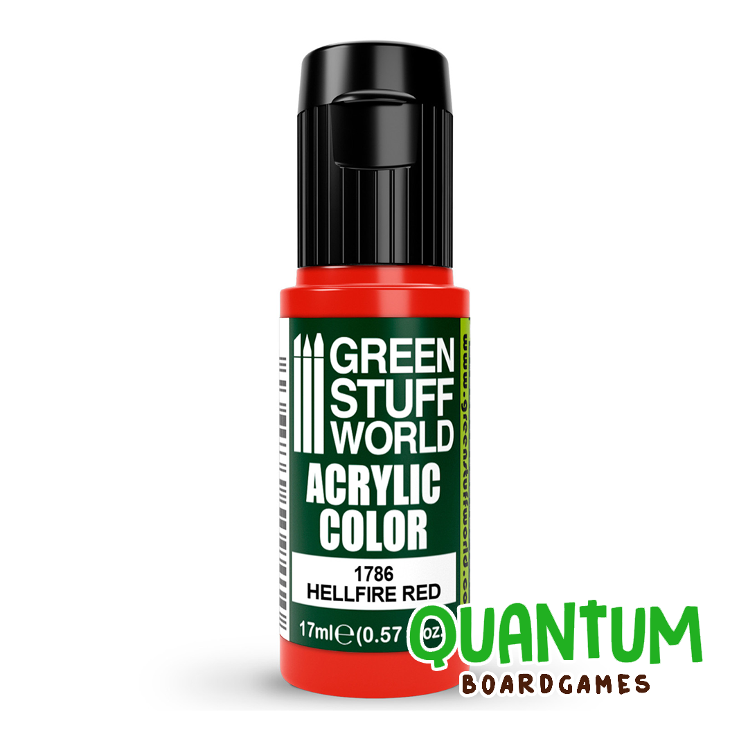 Green Stuff World: Artistic Paints - 1786 - HELLFIRE RED 17ml