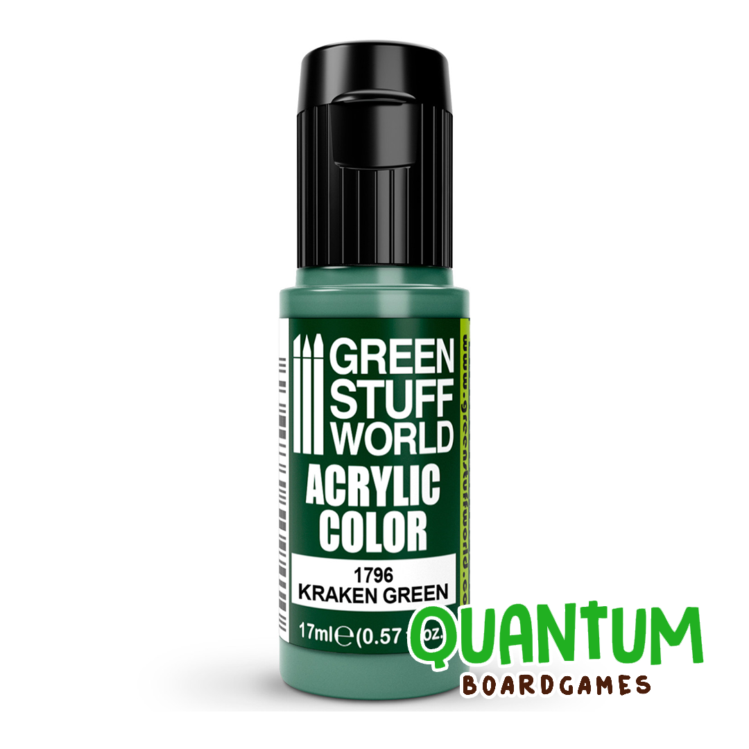 Green Stuff World: Artistic Paints - 1796 - KRAKEN GREEN 17ml