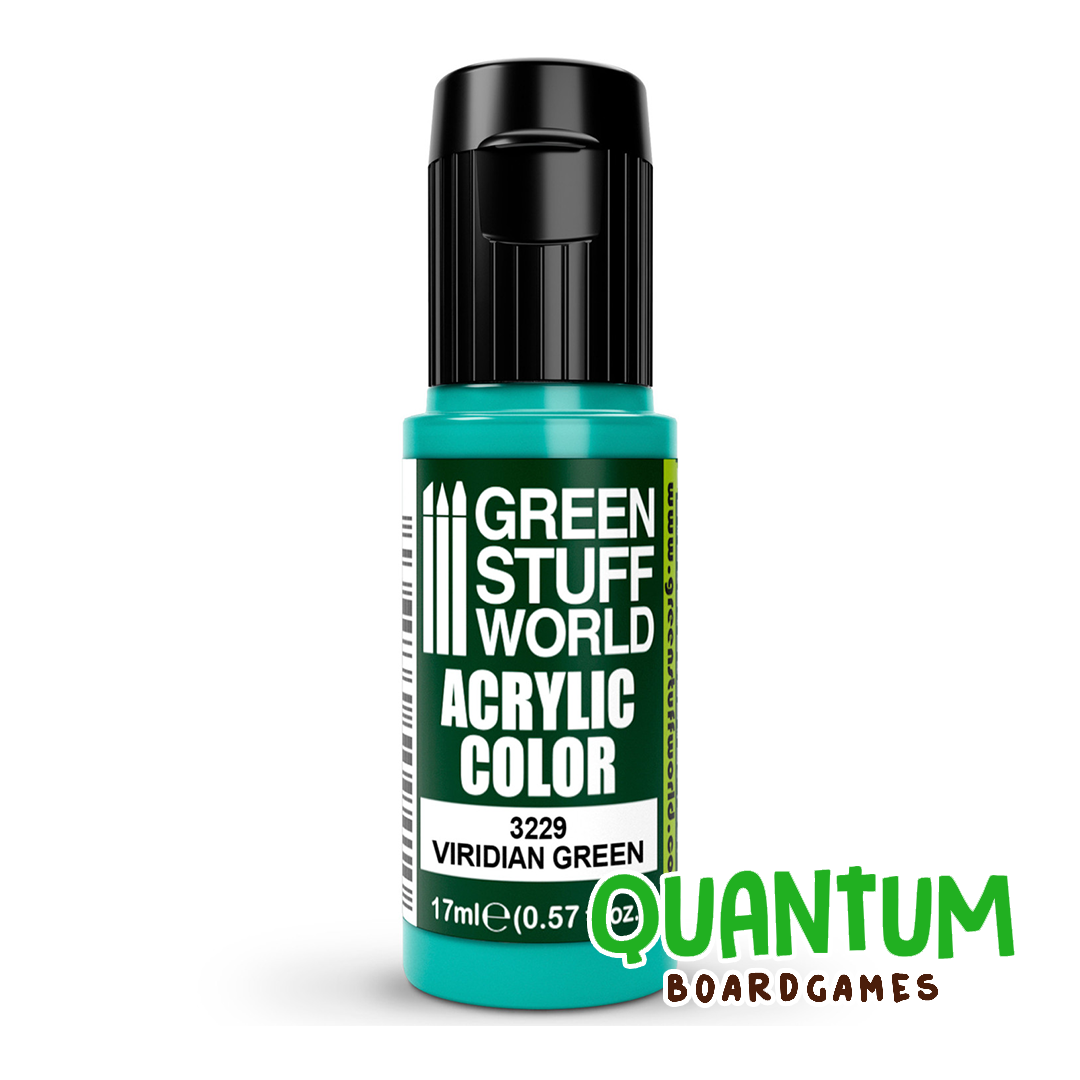 Green Stuff World: Artistic Paints - 3229 - VIRIDIAN GREEN 17ml