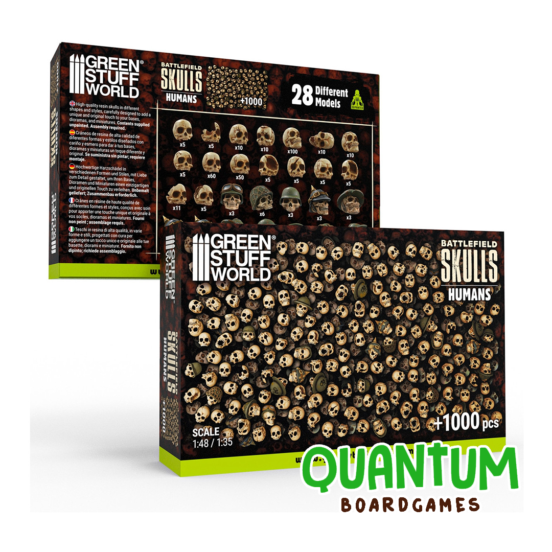 Green Stuff World: Impresiones – Skulls and Bones - Battlefield Skulls - Humans