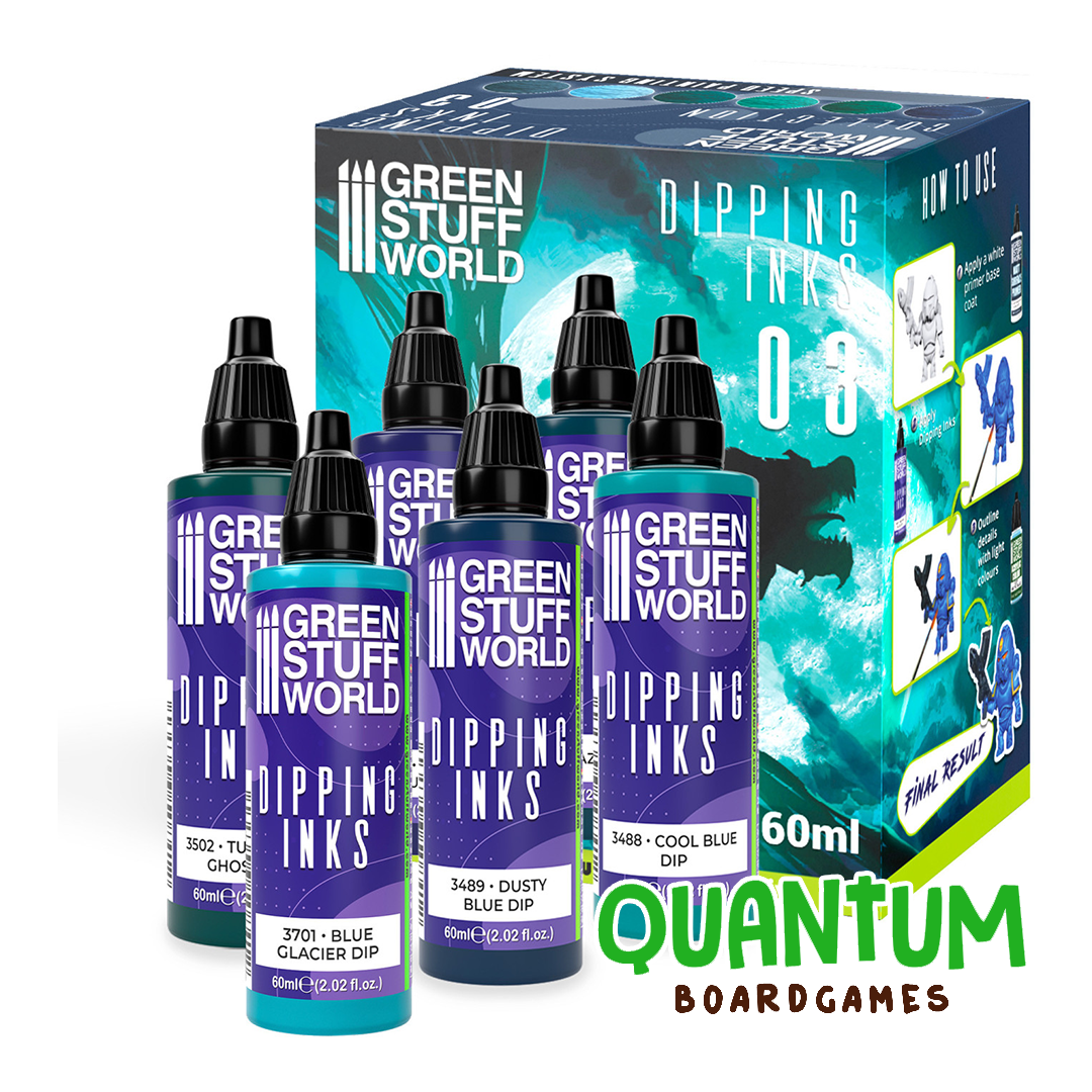 Green Stuff World: Paint Set Dipping collection 03 (Blue/Turquoise)