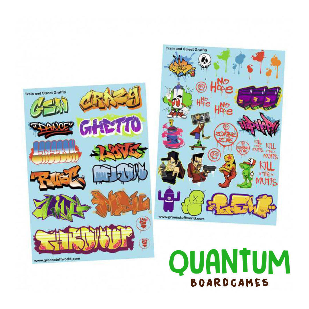 Green Stuff World: Diorama – Calcas al Agua Mix Graffitti