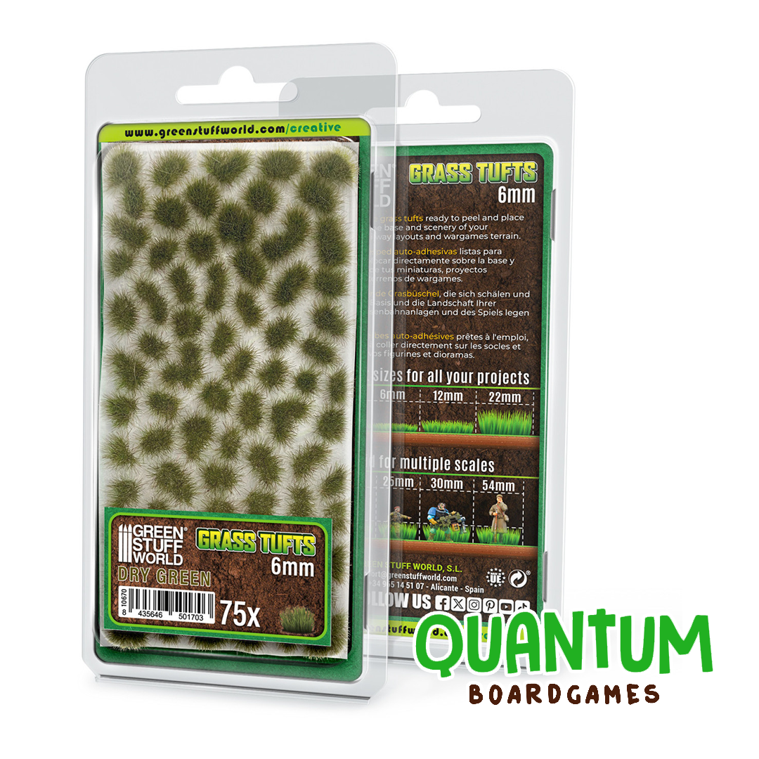 Green Stuff World: Diorama – Matas de Cesped Verde Seco – 6mm
