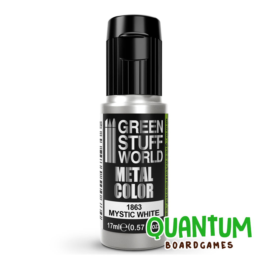 Green Stuff World: Metallic Paints - MYSTIC WHITE 17ml