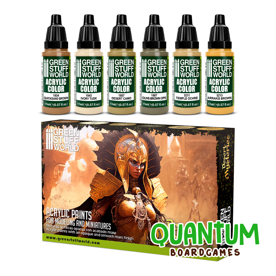 Green Stuff World: Paint Set Desert Misteries – 6 Botes