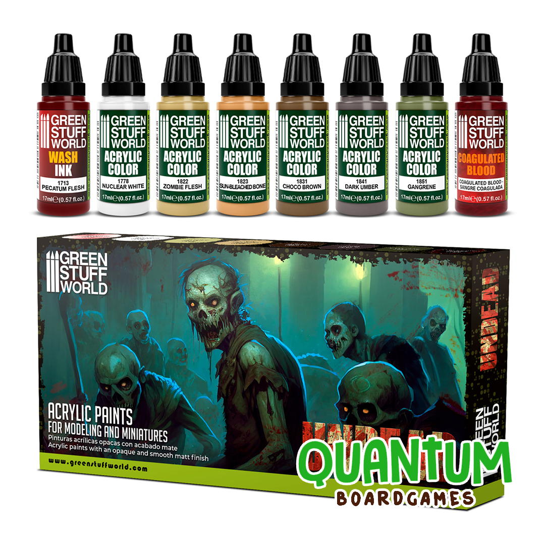 Green Stuff World: Paint Set Undead – 8 Botes