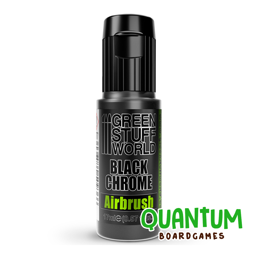 Green Stuff World: Pintura Cromada NEGRA para AEROGRAFO 17ml