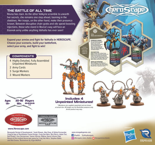 HEROSCAPE RR IRON LICH AND WRAITH RIDERS EXPANSION