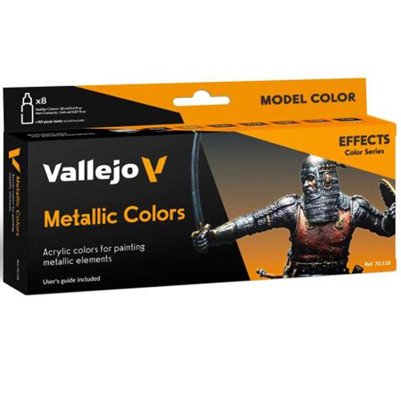 MODEL COLOR SET 70.118 METALLIC COLORS