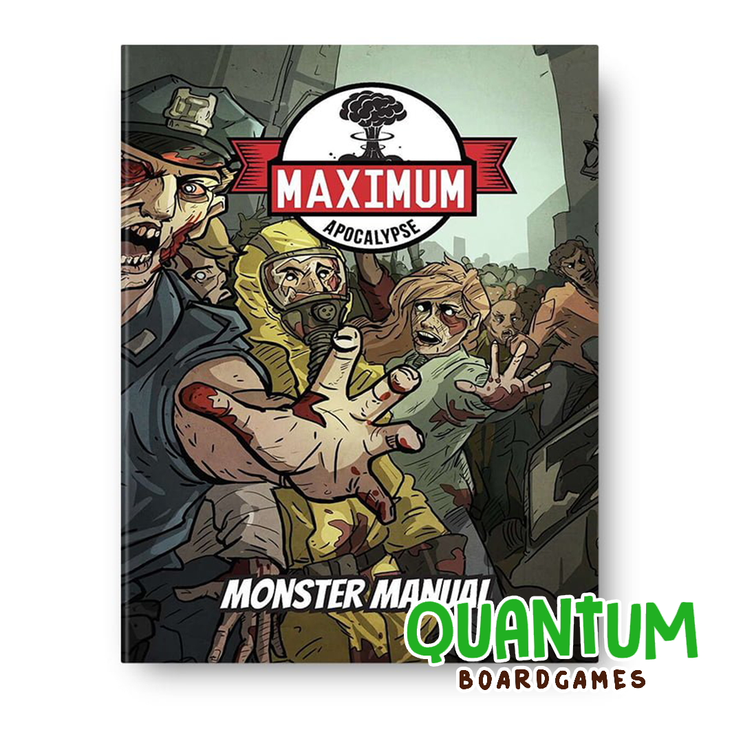 Carátula Maximum Apocalypse Monster Manual expansión wargame inglés