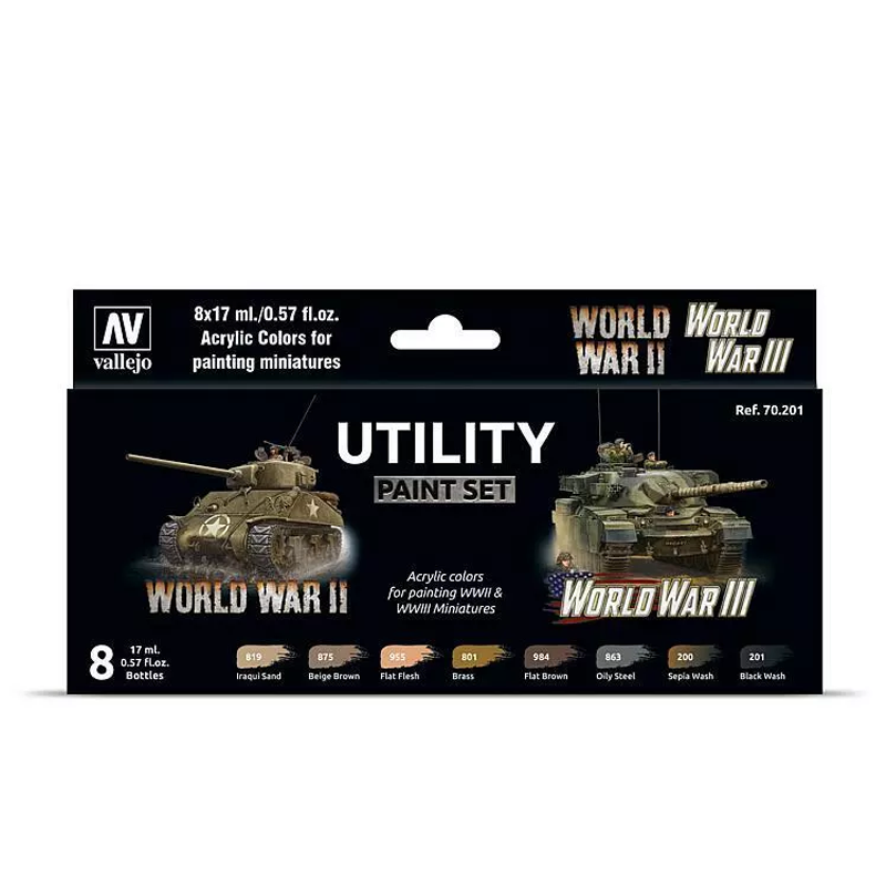 PAINT SET 70.201 VALLEJO UTILITY PAINT SET