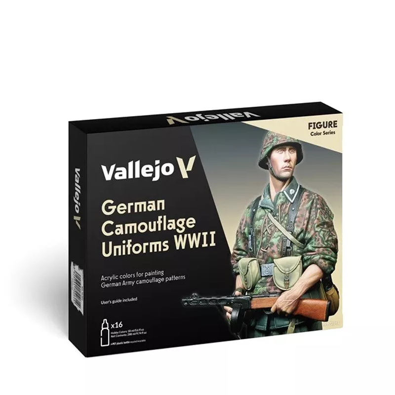 PAINT SET 70.261 MODEL COLOR GERMAN CAMOUFLAGE UNIFORMS WWII