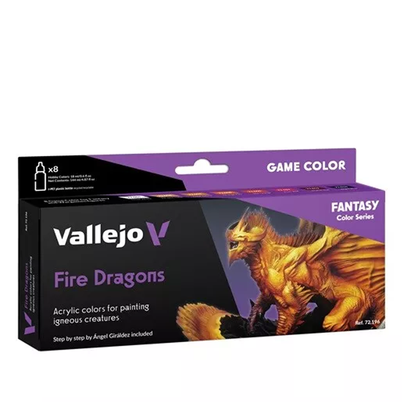 PAINT SET 72.196 GAME COLOR SET FIRE DRAGONS BY A.GIRALDEZ