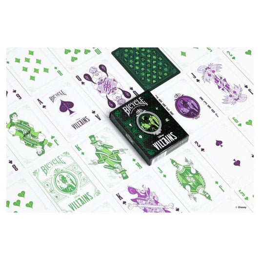PLAYING CARDS BICYCLE VILLAINS GR/PU